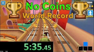 Subway Surfers No Coins 5:36 WORLD RECORD